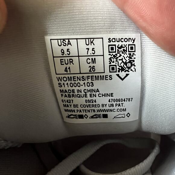 Saucony Ride 18 Women's 9.5 Cushion Cloud Gray Road Running Shoes Sneakers - Picture 5 of 16